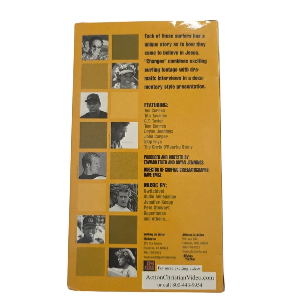 Changes Christian Surfing VHS Tom Curren Tim Curran WOW Ministries Tape